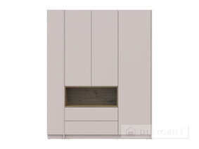 Cabinet de îmbrăcăminte cu nișă și raft "Dale" 3 chipboard
