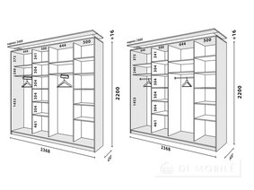 Dulapul cupei "Premiu" 2300 mm