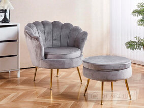 Кресло с пуфом "KJL214"