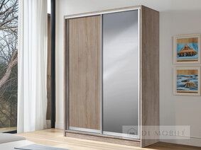Dulap cu două uşi "E-Line" ShK 2.3 1700 mm cu barbell / microlift