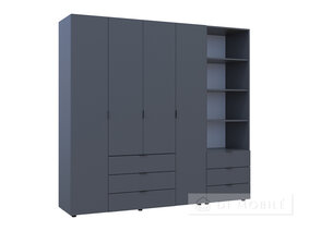 Шкаф для одежды "Гелар" 4ДСП с пеналом