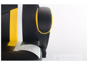 Fotoliu „VR Racer Dexter Jolt” (negru/galben)