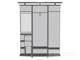 Mobilier pentru hol „Siluet 3”