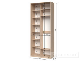 Dulap "E-Line" SHK.1.1 1200 mm cu bar / microlift și rafturi