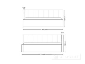 Кровать "SHINE" 1.6 подъемная с каркасом