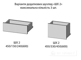 Шкаф-купе двухдверный "E-Line" ШК.1.1 1000 мм