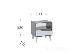 Тумба прикроватная 1Ш "Wood"