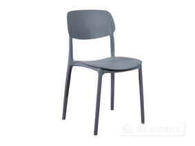 Scaun negru de plastic Joy