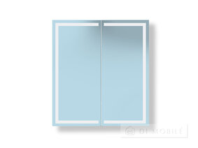 Dulap oglindă pentru baie cu LED-lit "Semn"