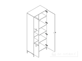 Шкаф комбинированный SZF3D "Симпл"