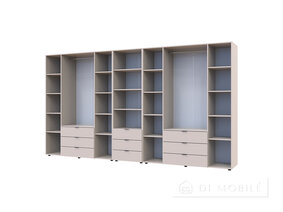 Dulap pentru haine "Gelar" 4 + 4 DSP cu cutie de creioane