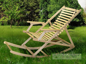 Шезлонг "Пикник" с качалкой