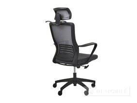 Scaun calculator "Ultra Stil Grid negru"