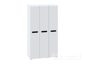 Dulap „Bianco” cu 3 uși, 150 cm, alb/grafit