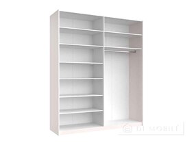 Шкаф-купе "Лори" 2,0х2,4м дверь глянец кашемир/зеркало