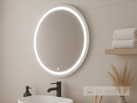 Oglindă rotundă cu iluminare de fundal