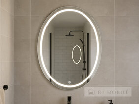 Зеркало овальное с фронтальной подсветкой