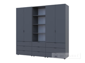 Dulap pentru haine "Gelar" 2 + 2 DSP cu cutie creion