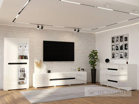 Подвесная тумба под телевизор "Бьянко"