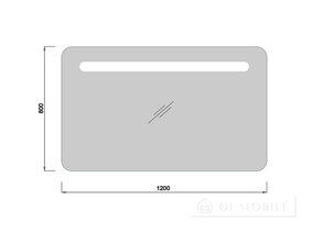 Baki Mirror 120x80 LED