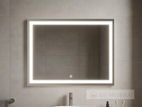 Зеркало прямоугольное горизонтальное с фронтальной подсветкой