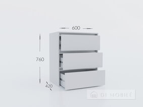 Комод К 760/600/3Ш "Идея"