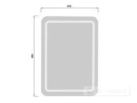 Oglindă cu LED "MD-LED" 60x80 / 80x60 cu iluminare
