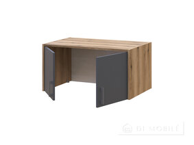 Garderobă pentru haine cu oglindă și mezanin "Rondy" 2DSP