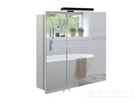 Dulap cu o oglindă în baie "Runa Black 70"