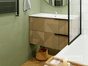 Тумба с умывальником "Cubic | Кубик" подвесная